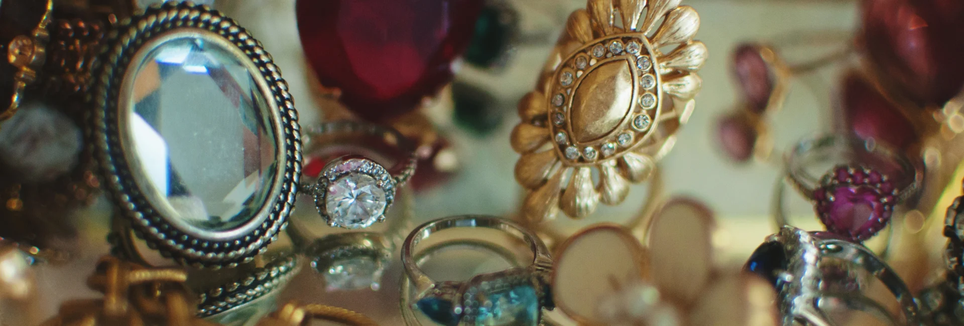 Inside Gold Mind Jewelers Sharon showcasing gold, diamonds, and luxury watches